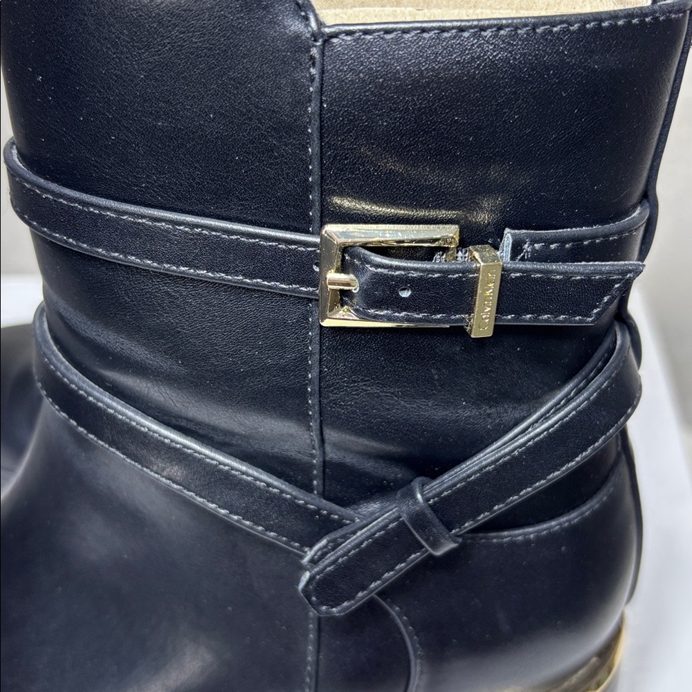 Calvin Klein Jasen Black Ankle Booties. Size 7.5 - Picture 9 of 11
